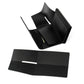Black RFID anti-theft card holder with curved side walls and top slot