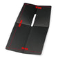 Black RFID anti-theft card holder with size markings: 78mm, 160mm, 90mm