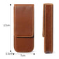 Crazy Horse Leather Magnetic Drawer Style Three Pieces Pencil Case