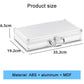 Aluminum key lock storage case, XS size, silver with handle and corner latches