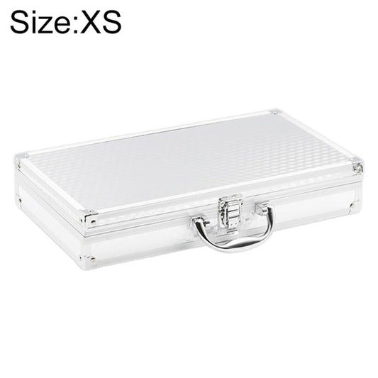 Aluminum Alloy Portable Key Lock Instrument Storage Box, XS, S, M, L