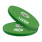 Green grinding disc set for angle grinder: 400 mesh and 1200 mesh grit