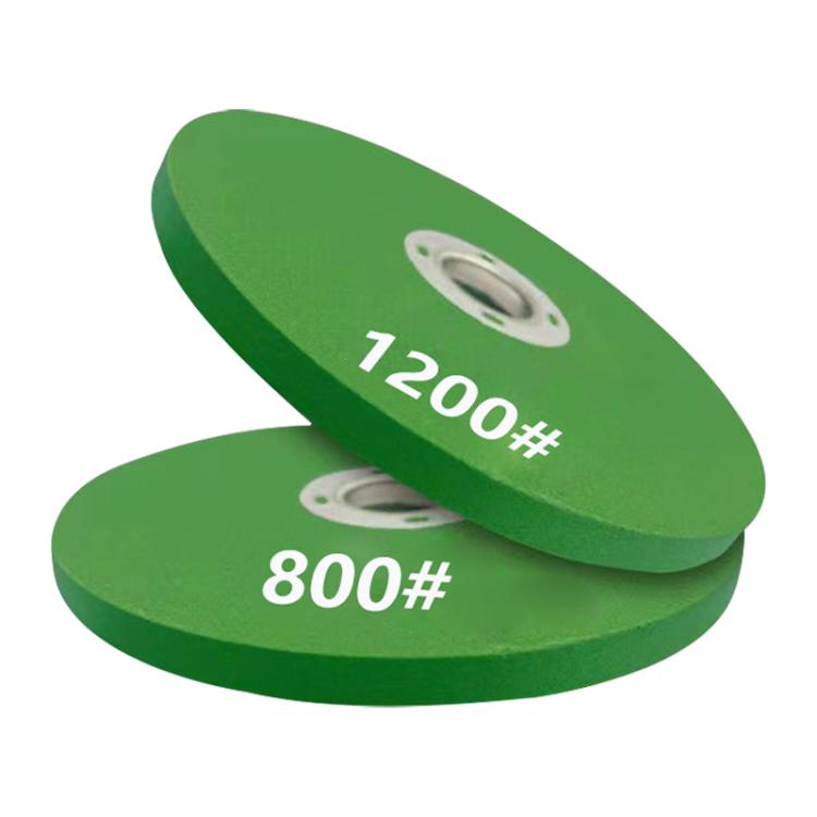 Green grinding disc set for angle grinder: 800 mesh and 1200 mesh grit