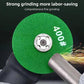 Green grinding disc with 400# grit marking and center mounting hole