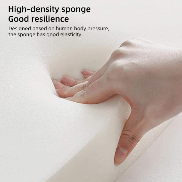 Light-colored sponge pad under hand for hand and foot support