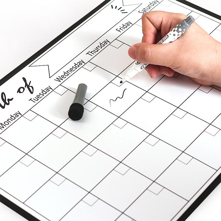 Monthly Plan Magnetic Refrigerator Message Board, 21x28cm, 42x29.7cm