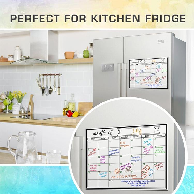 Monthly Plan Magnetic Refrigerator Message Board, 21x28cm, 42x29.7cm