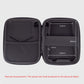 Open kalimba bag with inner mesh pocket and cushioned compartments for thumb piano