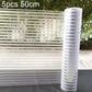 Small-striped frosted privacy glass sticker roll, 50cm x 1m