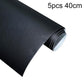 Frosted black aquarium glass film sticker, rolled sheet with 40cm marking