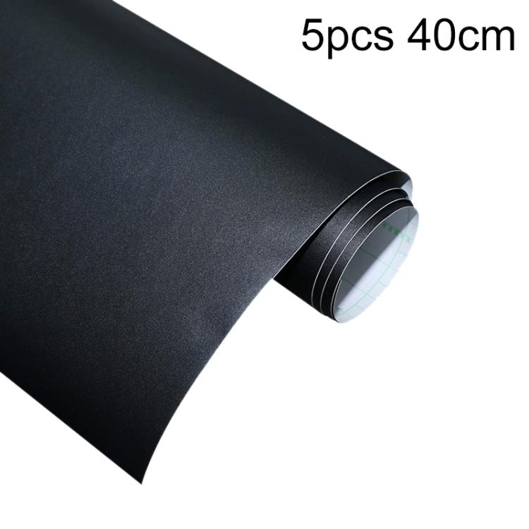 Frosted black aquarium glass film sticker, rolled sheet with 40cm marking