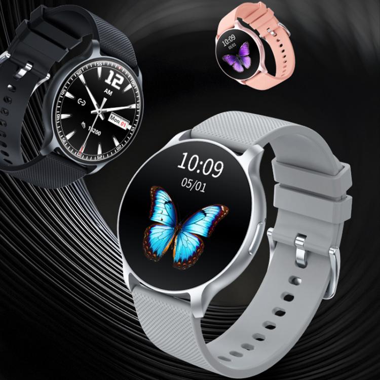 QS80 Pro smartwatches in black, gray, and pink with varied displays