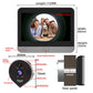 Video doorbell peephole camera with built-in indicator and indoor display