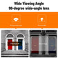 Electronic peephole camera with 90-degree wide-angle lens and LCD monitor