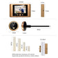 Electronic door peephole camera and display with product size dimensions