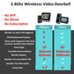 RH-TPD10-W 4 inch IPS Screen Tuya Smart Two-Way Audio Intercom WiFi Video Doorbell