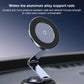 Car magnetic phone holder with carbon-fiber top pad and adjustable metal arm