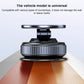 Rotating car phone holder with ridged base and flat top mounting plate