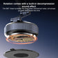Rotating car magnetic phone holder with circular base and pivoting arm
