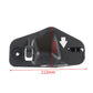 Black hood support rod clip, 112mm long; 6mm measurement shown at center