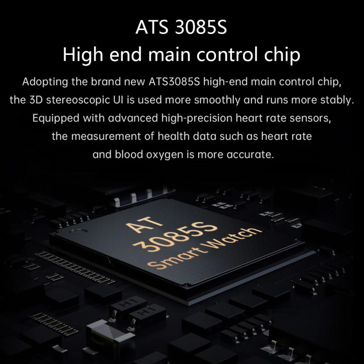 Smartwatch control chip shown on a circuit board