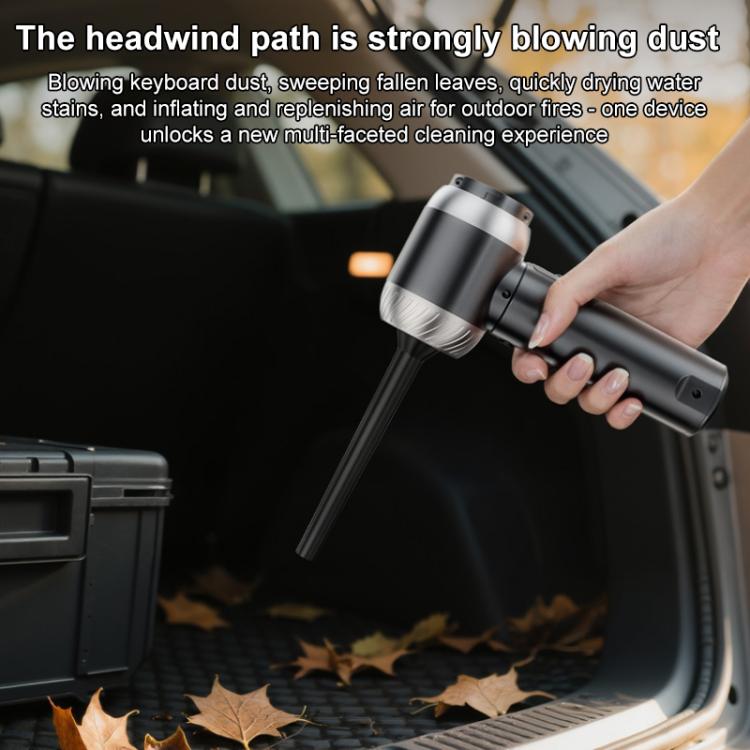SUITU Handheld Blow Suction Combo LED Display Brushless Vacuum Cleaner, One Touch Dustbin Emptying, Long Dust Collection Bin