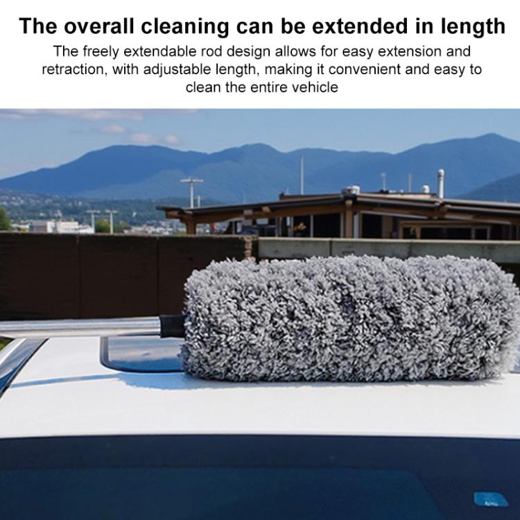 SUITU LS-447 Car Retractable Microfiber Dusting Brush Wax Mop