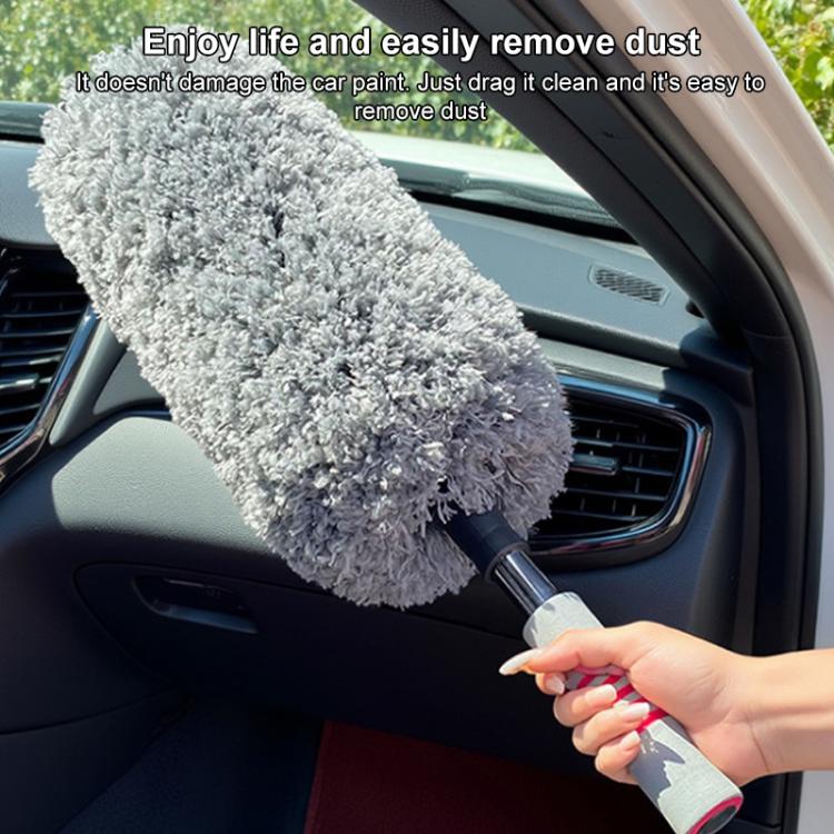 SUITU LS-447 Car Retractable Microfiber Dusting Brush Wax Mop