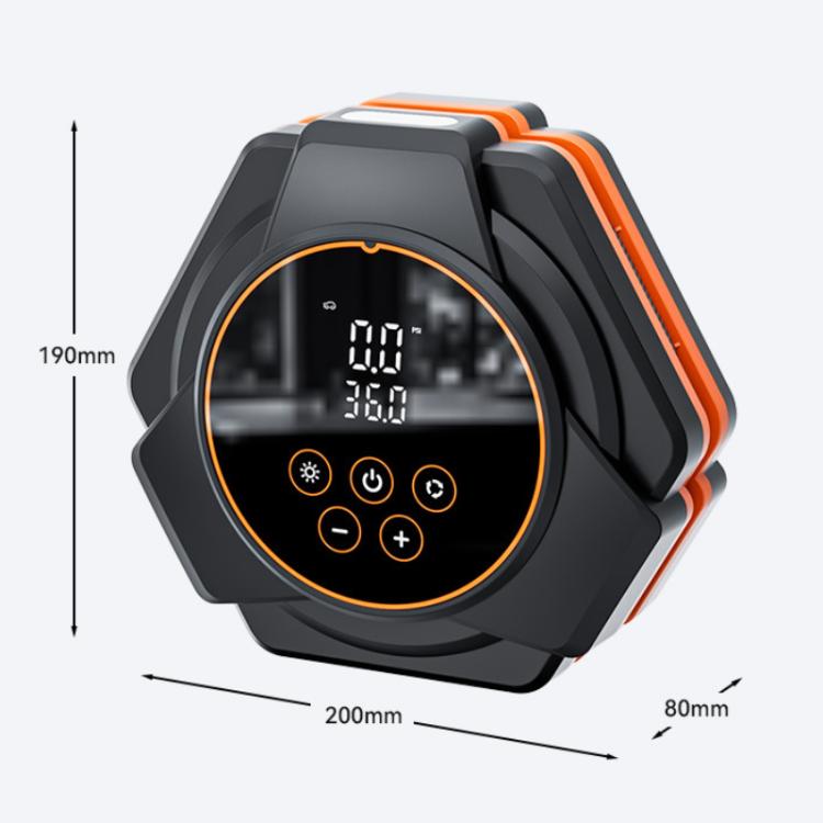 SUITU Car Triangular Air Pump Electric Air Tire Inflator, Button Version, Touch Screen Version