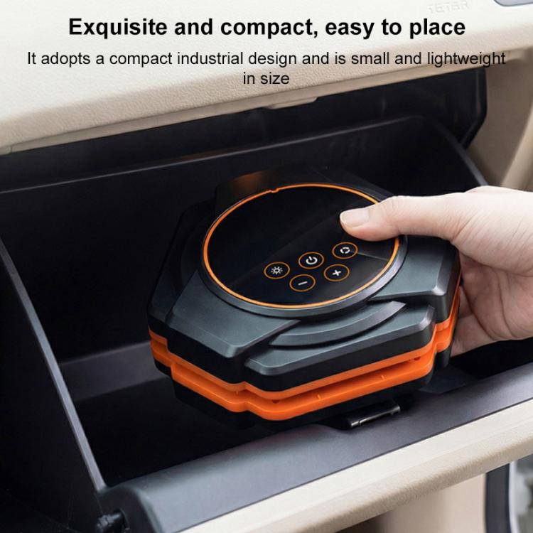 SUITU Car Triangular Air Pump Electric Air Tire Inflator, Button Version, Touch Screen Version