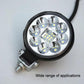 DC12-80V 3 inch Round Motorcycle High-intensity Ultra-bright LED Spotlight