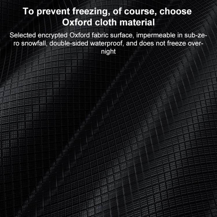 Black Oxford fabric surface texture for car windshield half cover