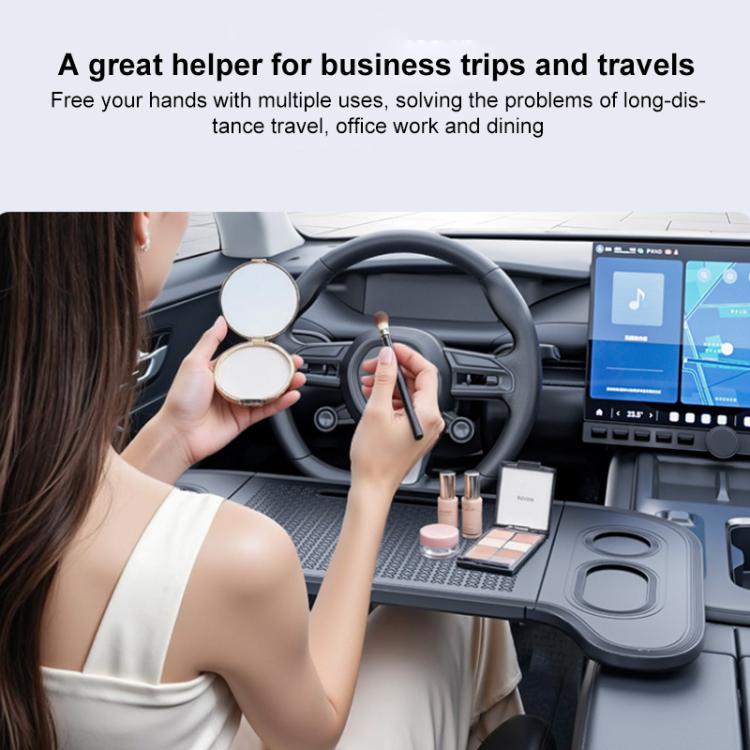 SUITU ST-2004 Multifunctional Universal Car Tri-Folding Tray Table Dinner Desk