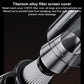 Vacuum cleaner filter housing with perforated metal mesh and HEPA core cover