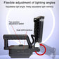 Adjustable-angle square LED work light with dual USB interface and two-position switch