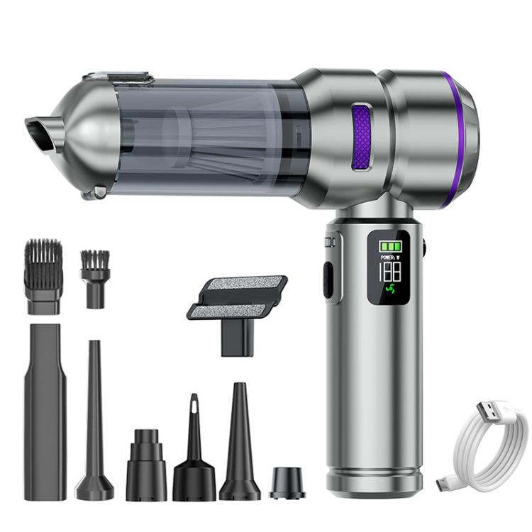 SUITU ST-6704APlus Car Digital Display Blow Suction Combo Vacuum Cleaner, One Touch Dustbin Emptying