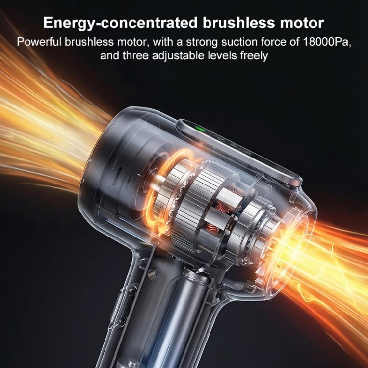 SUITU cordless vacuum cleaner with clear cyclone chamber and motor vents