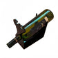 Black acrylic wine rack holding two wine bottles in silhouette-shaped holder
