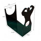 Black acrylic desktop wine rack silhouette design with bottle slots and open base