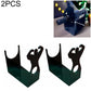 Two-piece set of black acrylic desktop wine racks with woman silhouette bottle holders