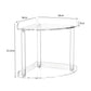 Double Layered Clear Acrylic Corner Storage Rack Desktop Organizer