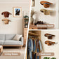 Wall-Mounted Clear Acrylic Three Holes Adjustable Cowboy Hat Storage Rack, Single Pack, 2pcs/Pack