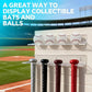 2pcs/Set Wall-Mounted Clear Acrylic Baseball Bat and Baseball Storage Rack Display Stand
