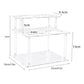 Clear acrylic double-layer desktop rack with two bottle storage shelves