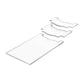 Clear acrylic wall spacer gasket set with curved ridged pads
