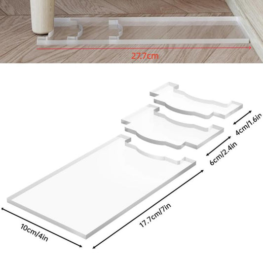 Clear Acrylic Furniture Anti-Slip Protective Gasket Wall Spacers, Single Set/Pack, Two Set/Pack