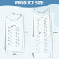Clear acrylic furniture wall spacers, U-shaped with gripped tooth pads