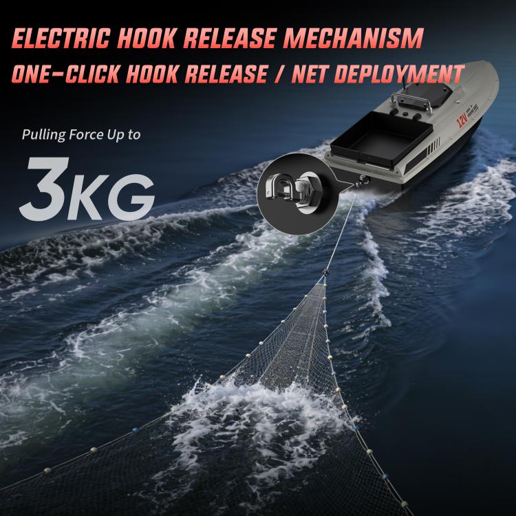 D80E GPS High Power Smart Remote Control Fishing Bait Boat with Sonar Sensor, EU Plug, US Plug, UK Plug