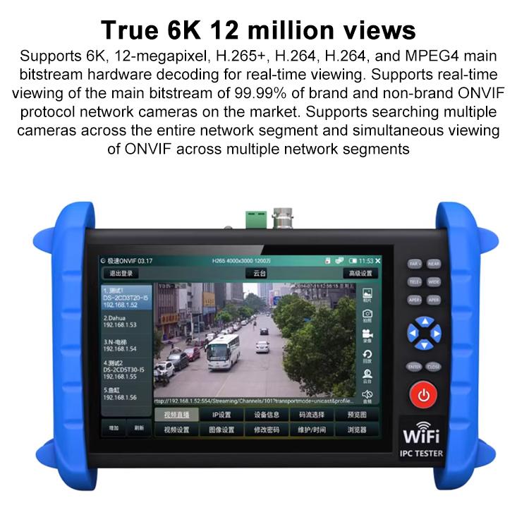 IPCXS-ACHT 6K Network Coaxial Simulation Engineering Video Surveillance Tester, US Plug, EU Plug, UK Plug