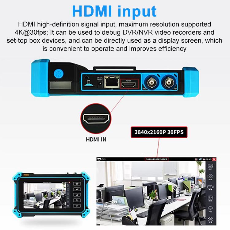 IPC-5100 Plus 4K Network Coaxial Simulation Engineering Video Surveillance Tester, US Plug, EU Plug, UK Plug, AU Plug